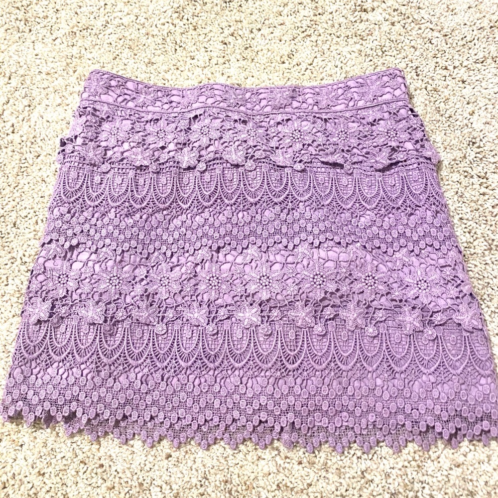AE lavender lace skirt